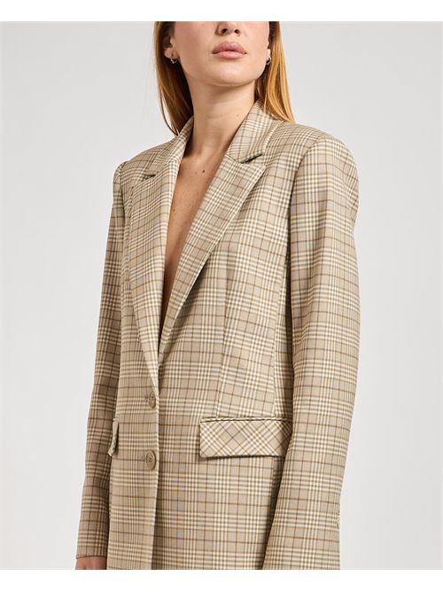 Blazer monopetto donna Patrizia Pepe fantasia checked PATRIZIA PEPE | 8S0553-A621BFG11